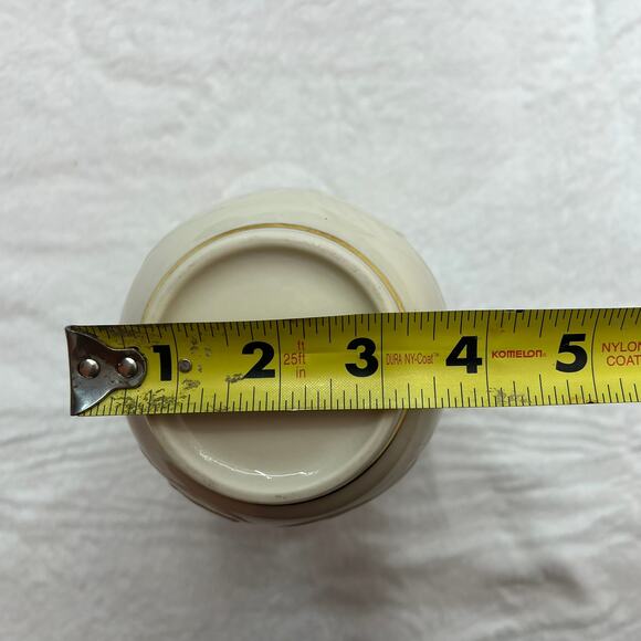 Vintage Lenox Morning Glory Floral Ceramic Vase 24k Gold Hand Painted Trim - Picture 8 of 9